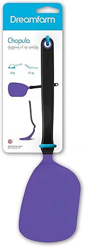 Vista 44 de Dreamfarm Chopula - Espátula antiadherente, súper flexible, con borde plano fuerte para separar alimentos, 12 pulgadas, color negro