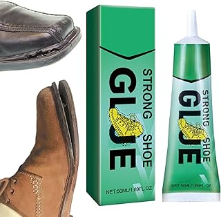 シューズグルー | 50ml 靴修理用接着剤 - 靴接合用グルー | 家庭用 皮革 布 テニスシューズ キャンバス スニーカー ブーツ ランニング ハイキング用