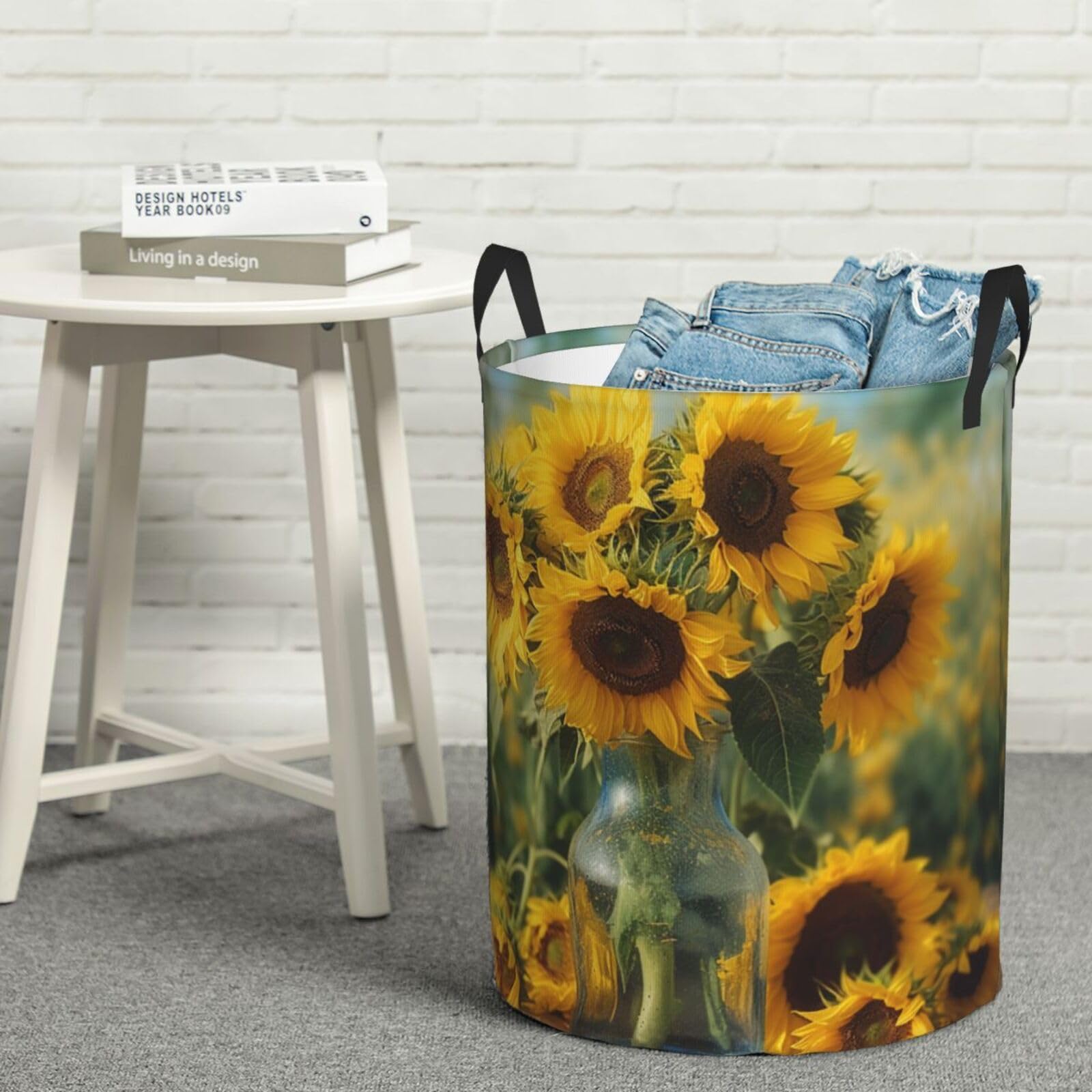 Grand panier de rangement pour couvertures imperméable et autoportant