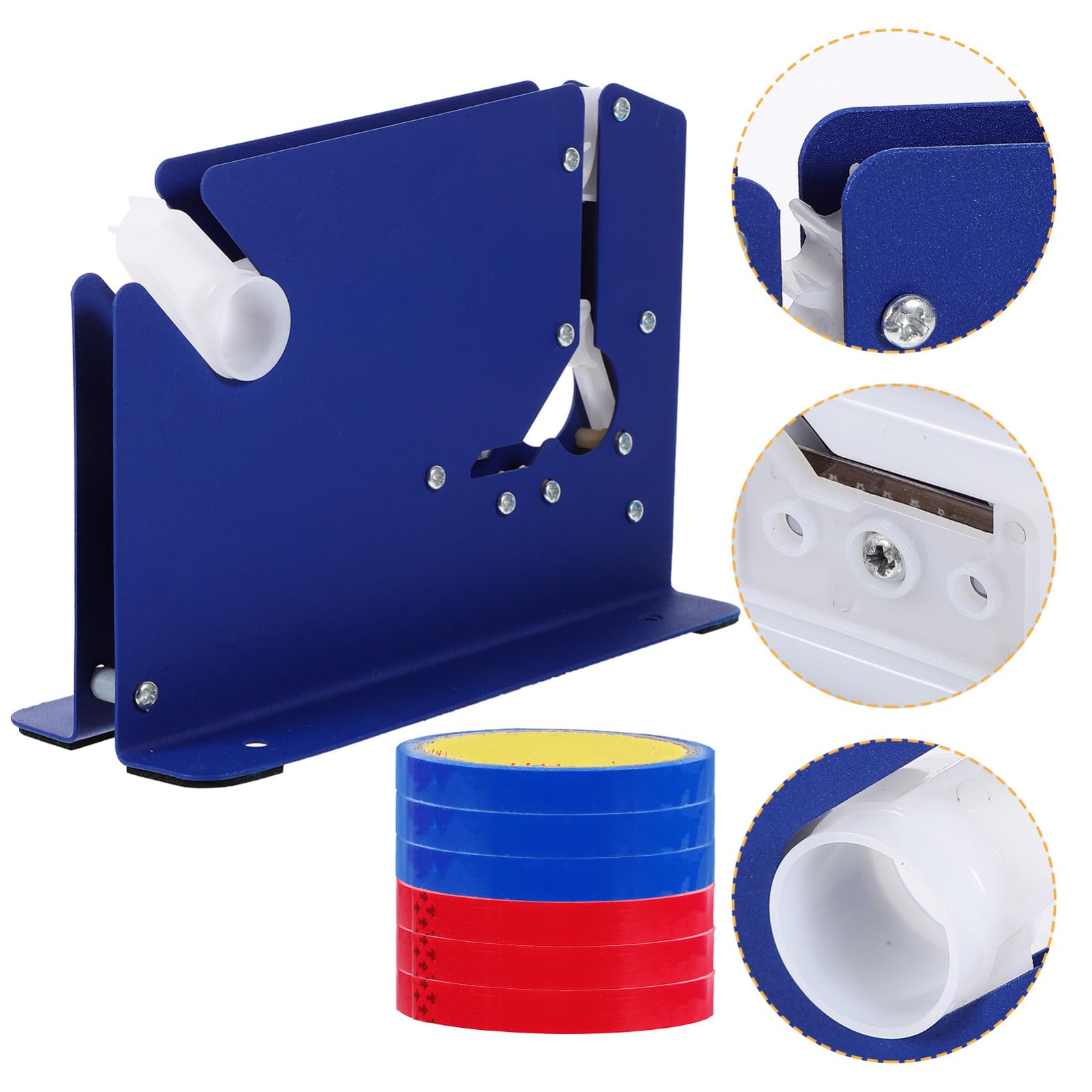HOMSFOU 3 Stück Bandschneider Bandspender Heavy-duty-taschenkonus Stahlbeutelkegel Mit Trimmer Spender Für Halsdichtband