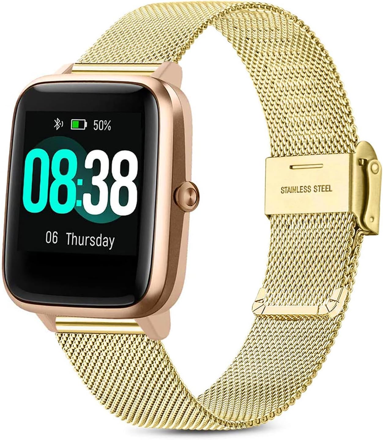 Issinlky ID 205L Stainless Steel Watch Strap 19mm for ID205S ID205G ID215G ID216 YM205L Uwatch3 Ufit GT BV205L TE021 SW020 SW021 SW023 Smartwatch