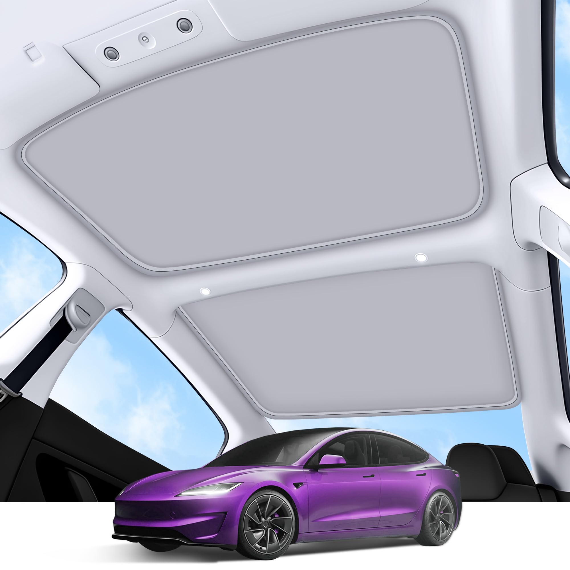 2026 Upgrade Sunshade Roof For Tesla Model 3 Accessories 2026-2022