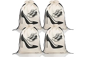 4 Pack Shoe Bags for Women, Shoe Storage Organizer Bags for Travel,...