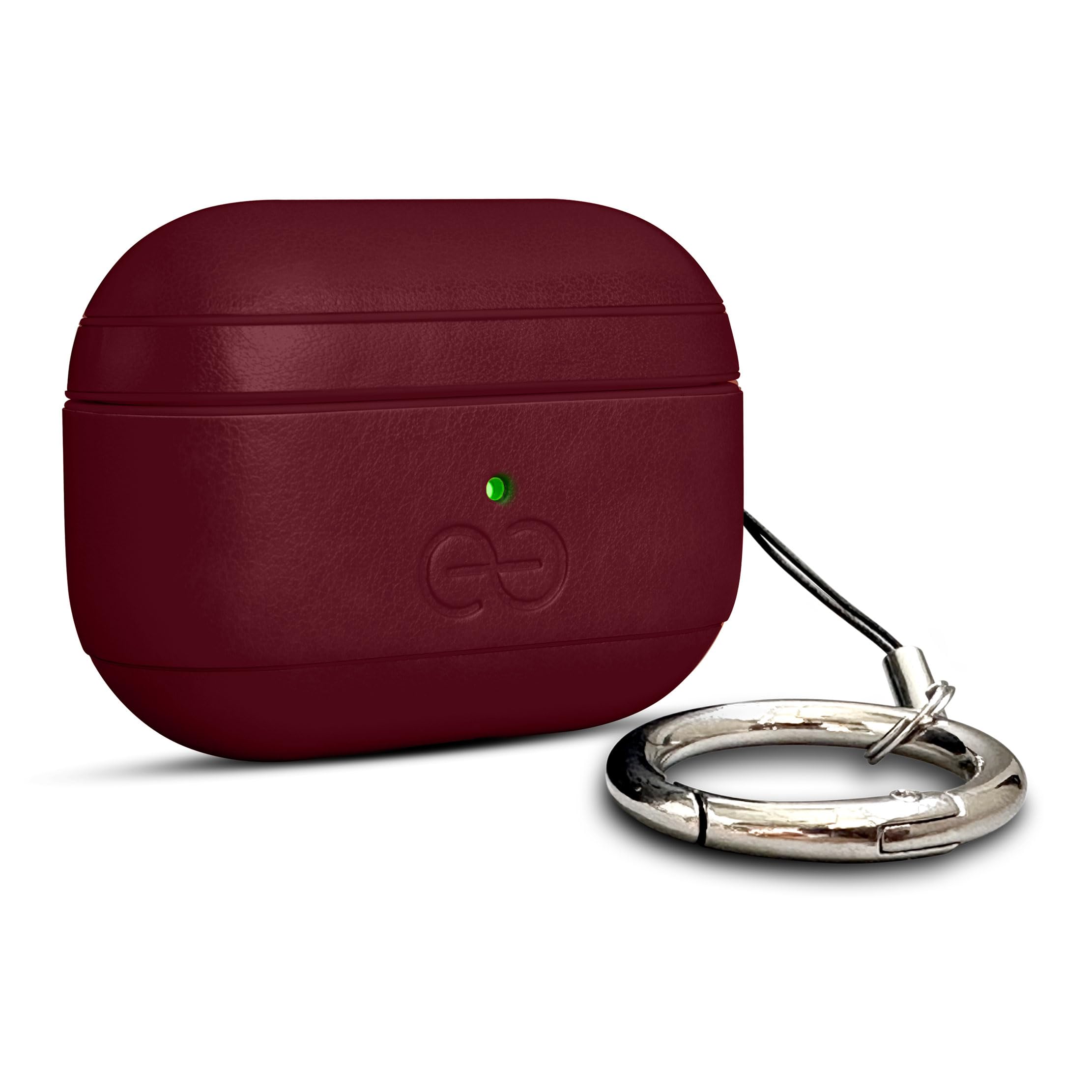 Dreem Om AirPods Pro 2/Pro Housse en Cuir Vegan - Compatible avec Étui pour AirPods Pro Les écouteurs sans Fil Bluetooth Apple pour iPhone - Bourgogne - 1