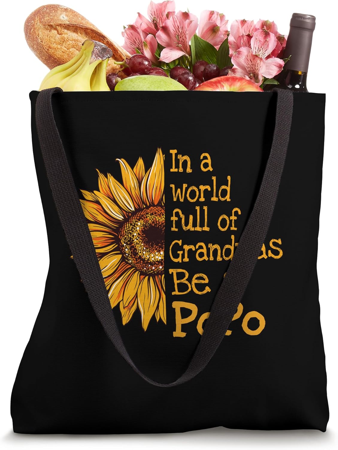 Miniatura 4 de In A World Of Grandmas Be a PoPo China Grandma Tote Bag