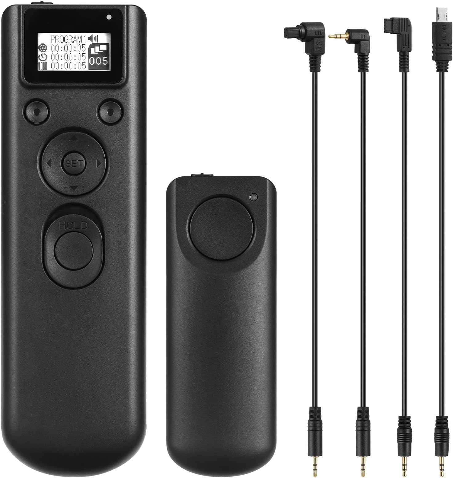 ENEGONIntervalometer Wireless Remote Control for Nikon D7000, D700, D300, Canon 60D, 5D3, 5D2, 7D, 7D2, 750D, Sony A550