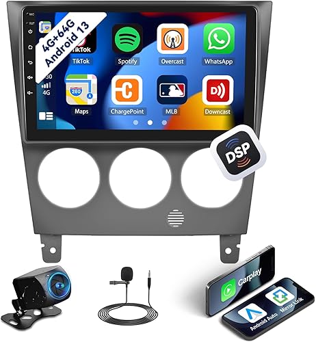 UNITOPSCI 4G+64G para Subaru Impreza 2003-2006 Android 13 Radio estéreo inalámbrica CarPlay Android Auto navegación GPS 9 pulgadas pantalla táctil