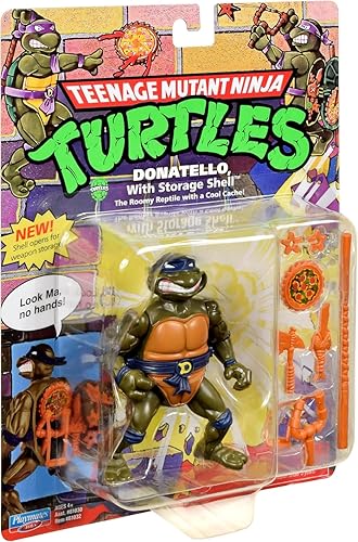 Vista 15 de Teenage Mutant Ninja Turtles: Playmates Toys - Figura básica clásica de 4 pulgadas con carcasa de almacenamiento