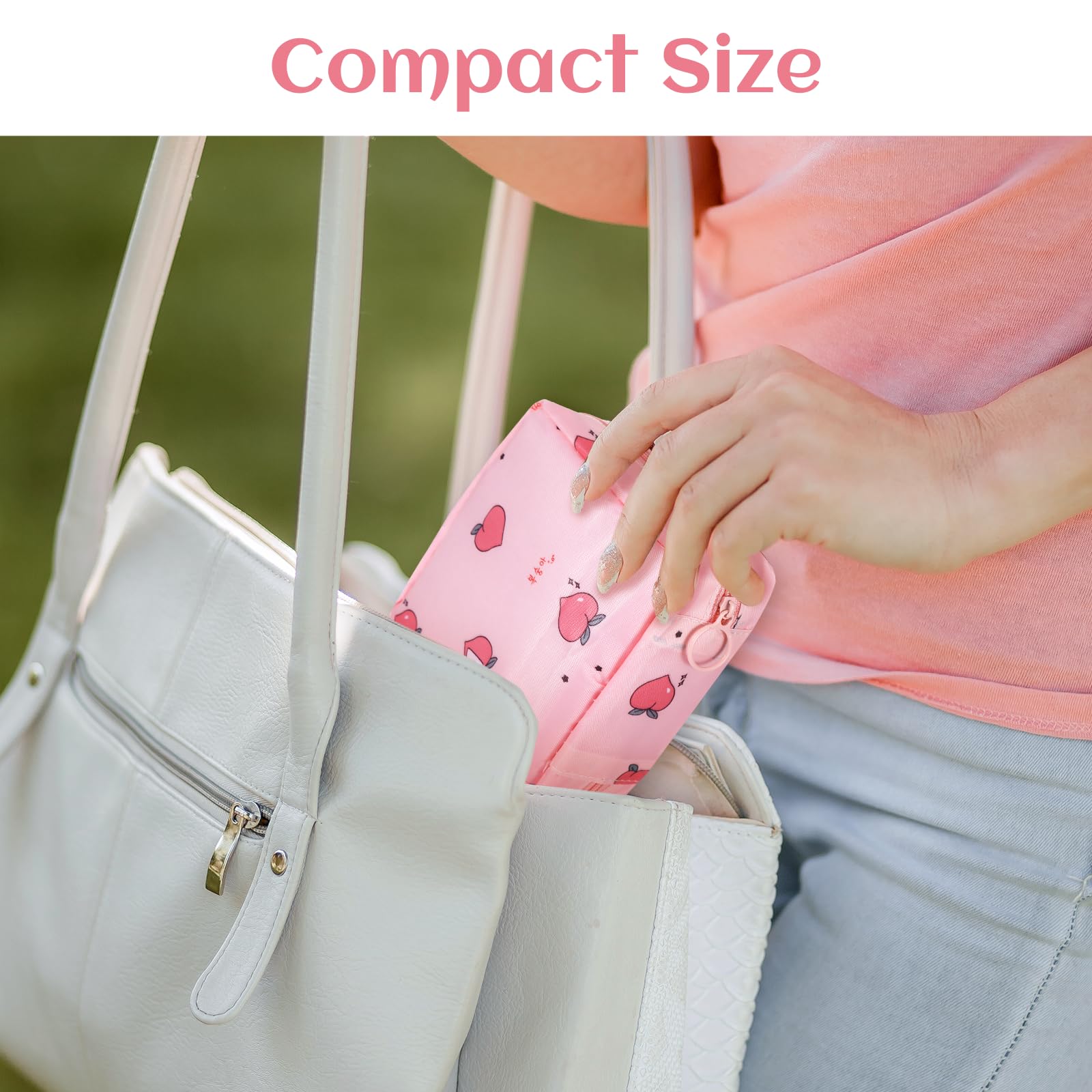 4Pcs Sanitary Napkin Storage Bag, Portable Period Bag for Teen Girls Woman, Pad Pouch Tampon for Purse, Reusable Zipper Period Pouches for Teen School Office Travel Feminine Care Organizer, Cute
