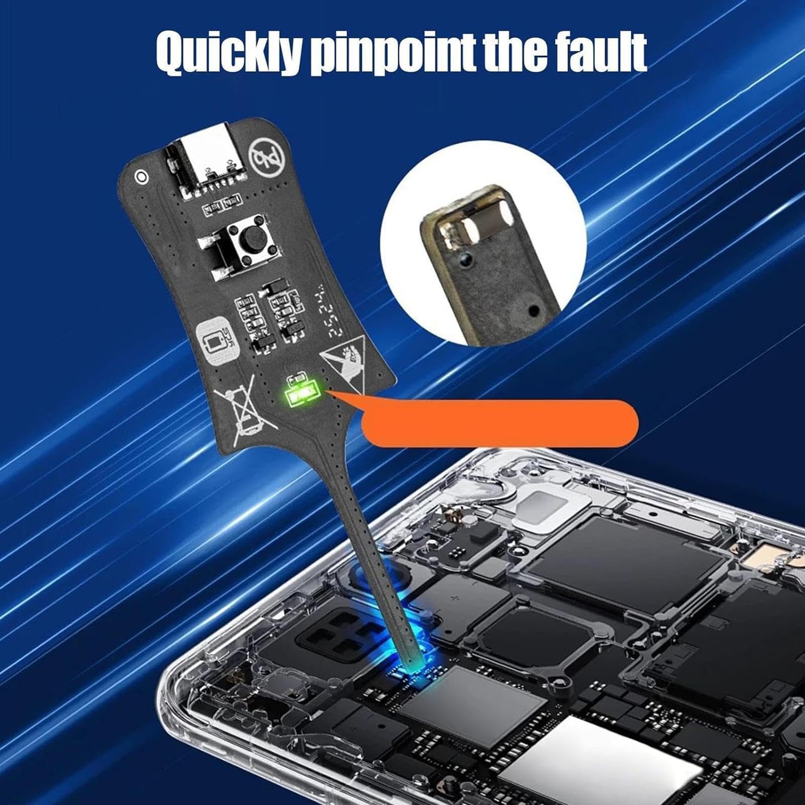 Probador De Componentes Electrónicos - Detector Placa Circuito para Placa Base,Probador De Inductancia Para Placas De Circuito | Para Taller Doméstico, Portátil, Electrodoméstico, Teléfono,