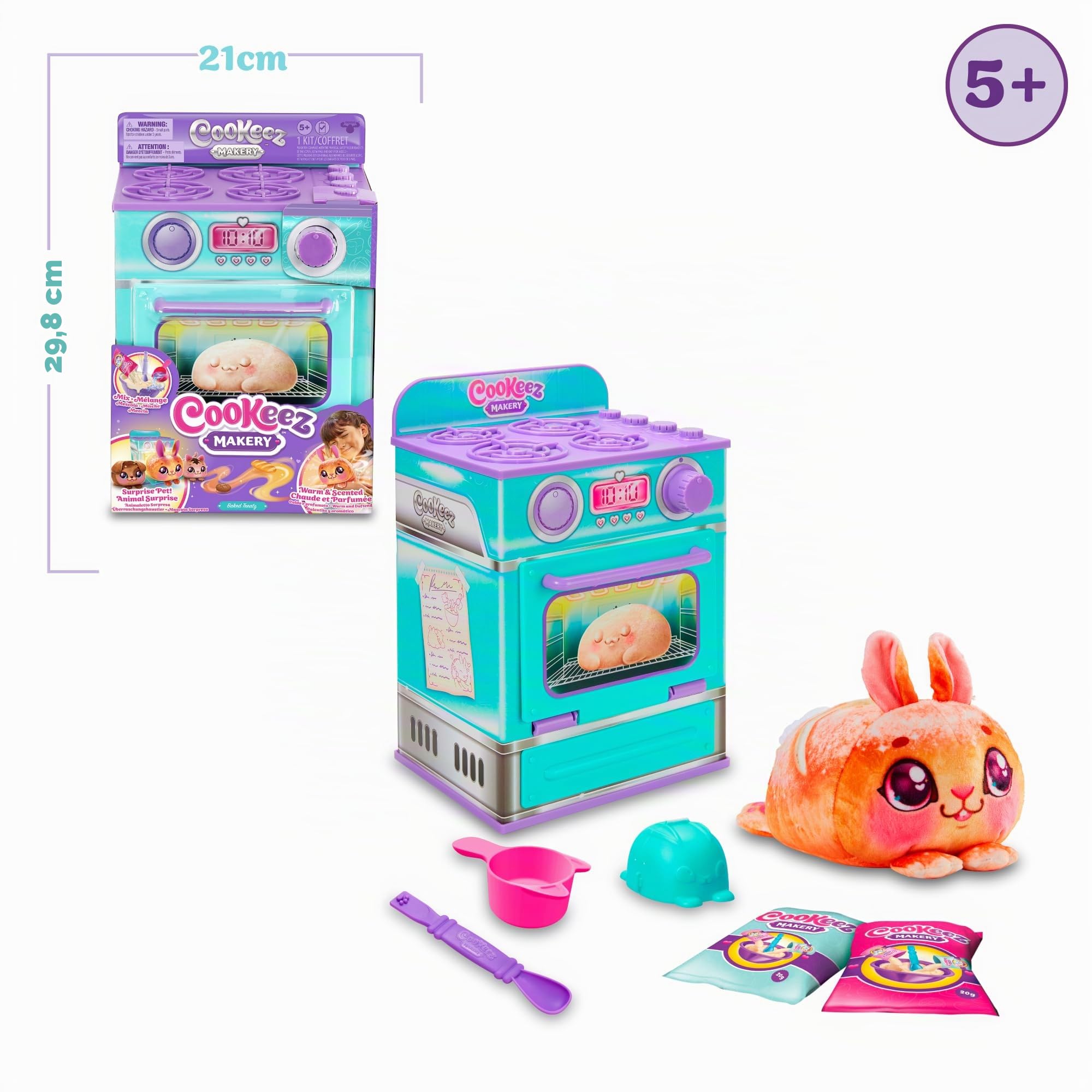 Giochi Preziosi Cookez Makery Forno Cookeez Makery, Crea un Delizioso Peluche Profumato e Interattivi, Con Utensili da Cucina Inclusi e Divertiti con il Gioco Creativo