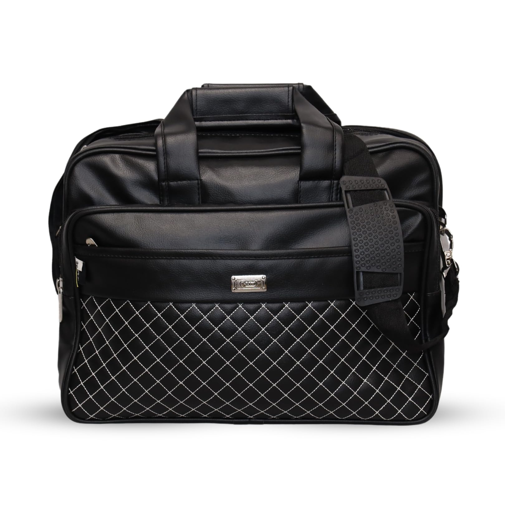 Sun bags Leather Laptop Bag Water-Resistant Briefcase for Men and Women, Stylish with Adjustable Straps and Multiple Pockets, Perfect for Office and Travel