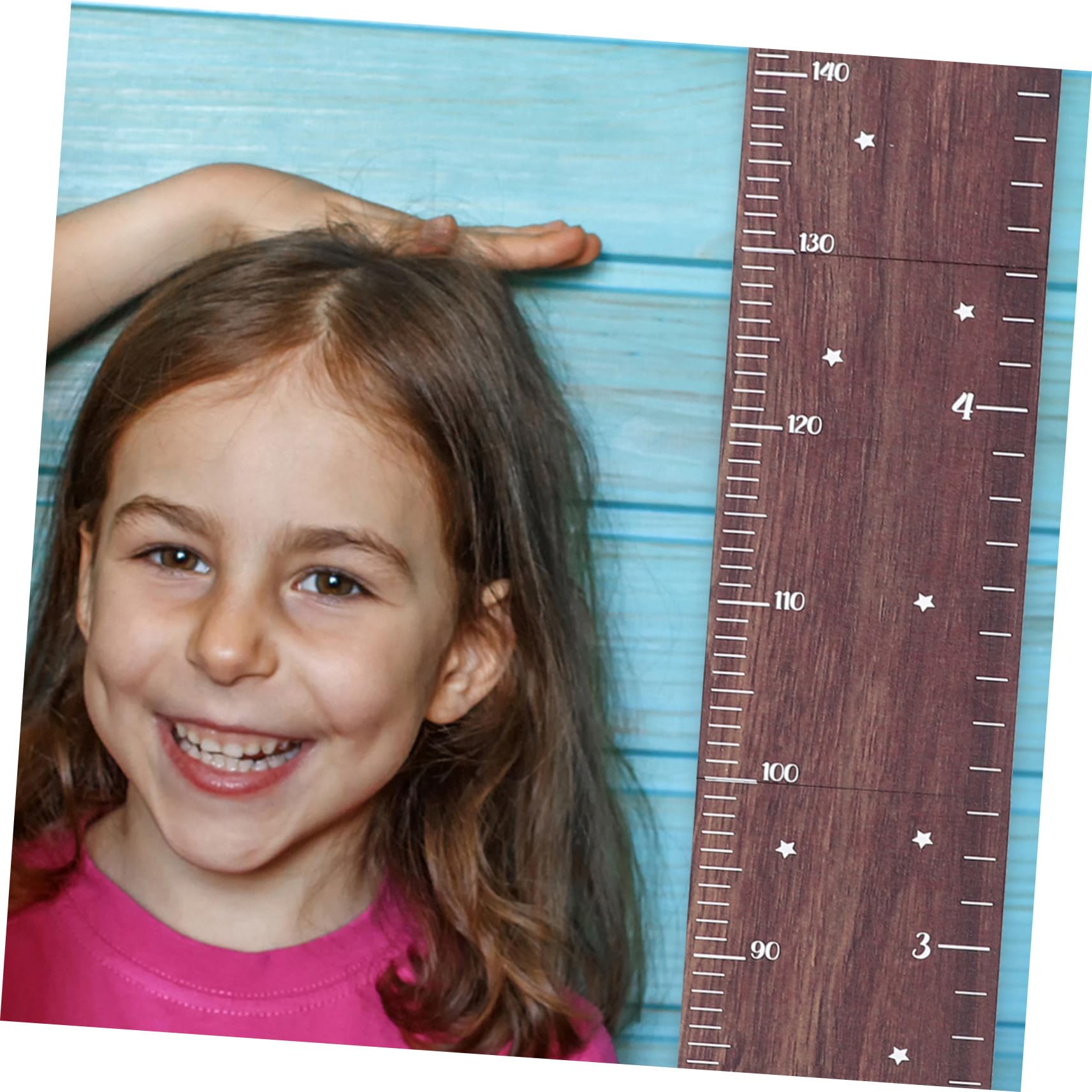 Ipetboom Tabla de Crecimiento de Madera para Pared Medidor de Altura Infantil y Seguro Decoración para Guardería y Habitación Infantil Regla de Crecimiento para Registro Preciso