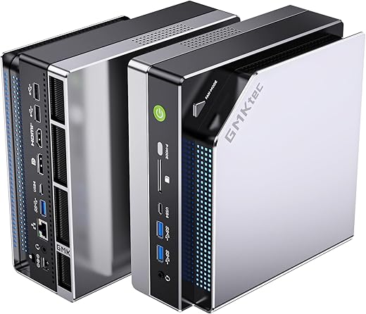 GMKtec EVO-X2 AI Mini PC Ryzen Al Max+ 395 (up to 5.1GHz) Mini Gaming Computers, 128GB LPDDR5X 8000MHz (16GB*8) 2TB PCIe 4.0 SSD, Quad Screen 8K...