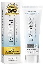 [57% off] LIVFRESH Toothpaste Gel, Clinically Proven to Remove Plaque 250% Better, Improves Gum Health 190% Better, Prevents & Reduces Tartar, Mild Peppermint