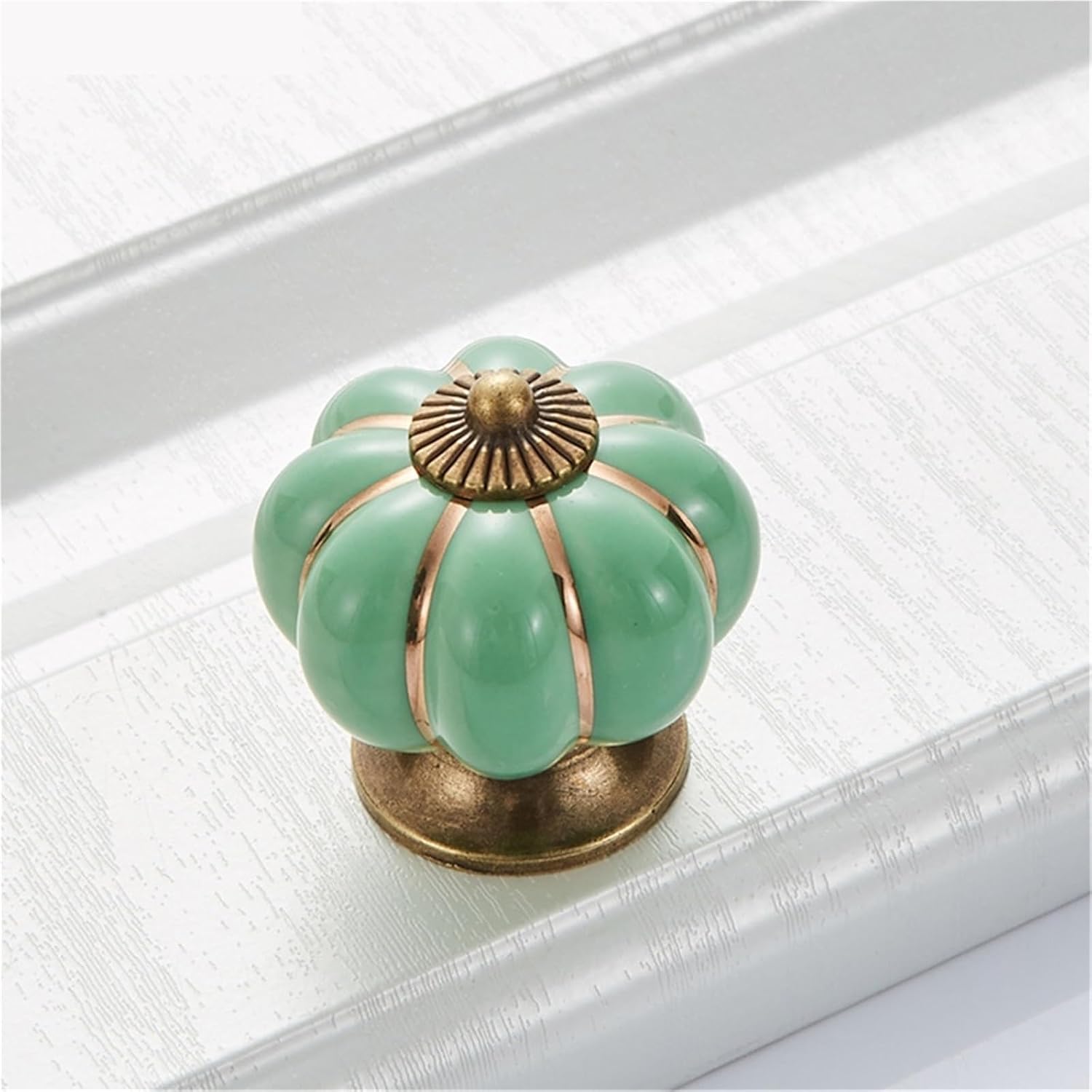 Ceramic Cabinet Handle Drawer Single Hole Closet Door Handle Hardware Pull Furniture Handles 1Pcs(Blue)
