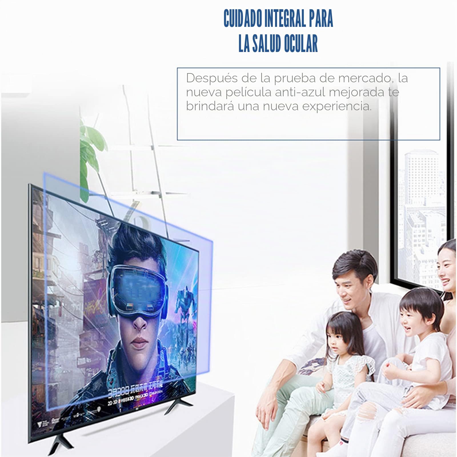 Protector De Pantalla para TV PelíCula Antirreflejo Y AntiarañAzos De 75 A 85 Pulgadas Alivia La Fatiga Ocular Y Reduce El Reflejo para LCD Led OLED,77inch 1722x993mm
