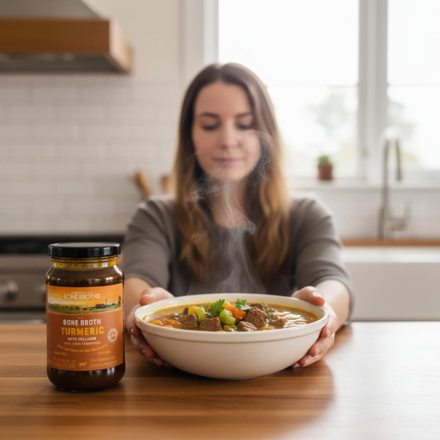 ABBCo Turmeric Beef Broth Concentrate, Savoury Cooking Stock Base for Soups, Gravies & Sauces, Just Add Hot Water, Halal,13.26 fl oz (1 Pack)