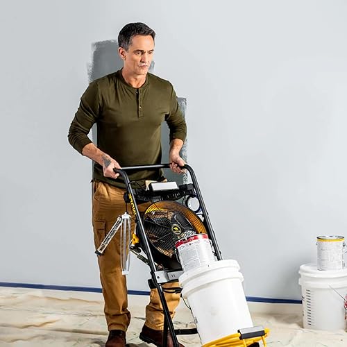 Miniatura 12 de Mule 52000-01 300 lbs. Capacidad Camión de mano 5 en 1 Taller móvil con ventilador integrado de 3 velocidades y luz LED