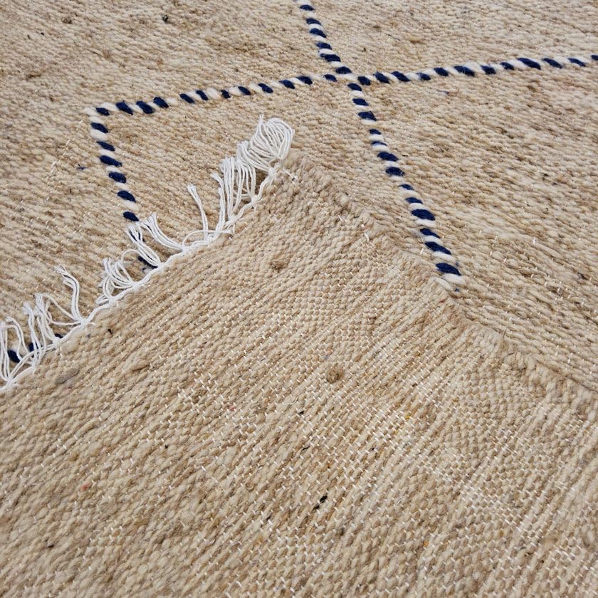 Générique Tifinagh Shop - Tapis Berbère Kilim Zanafi Authentique – 100% Laine - 154 x 92 cm – Pièce Unique Artisanale du Maroc