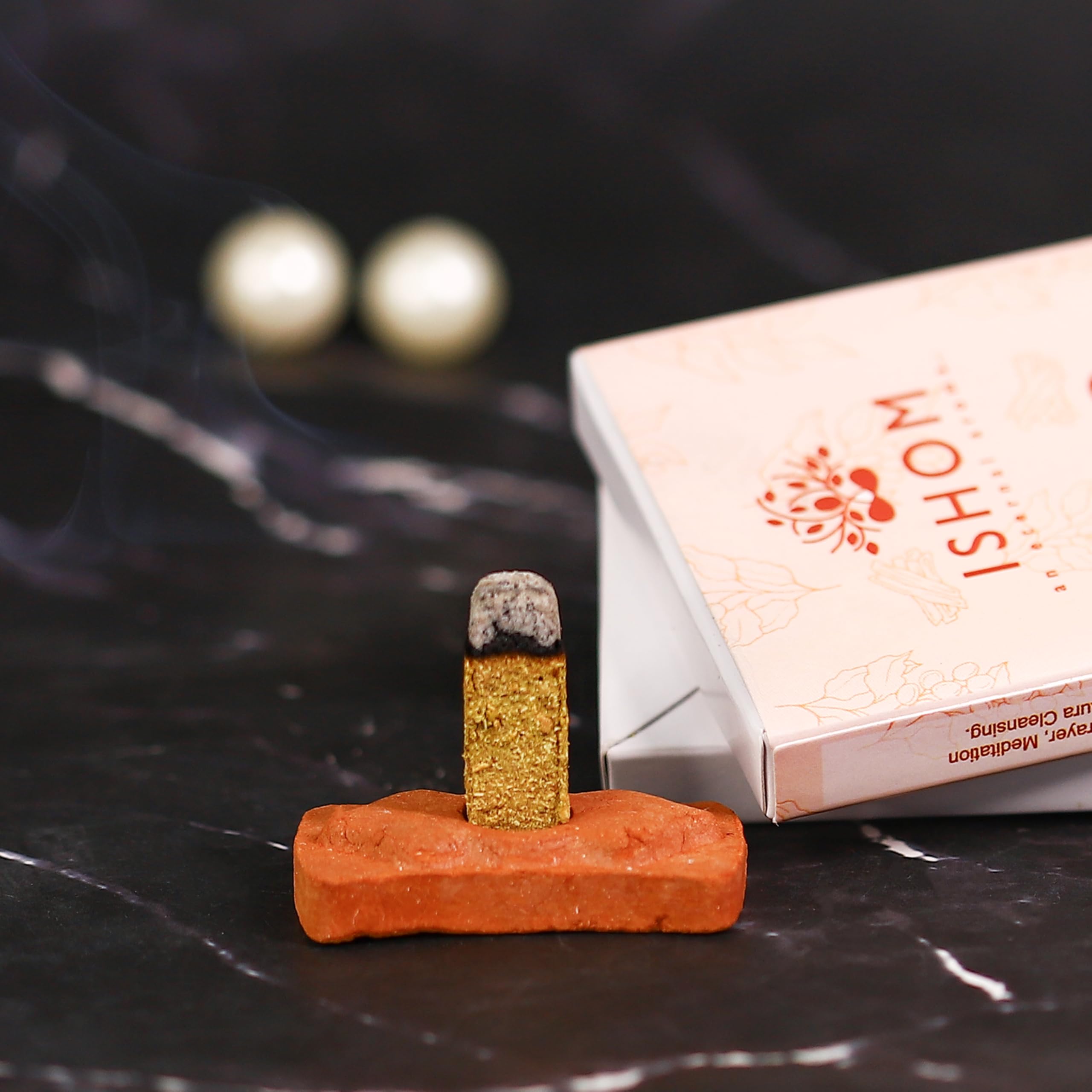 Smudge - Mattoncini di incenso naturali, confezione da 90 (6 fragranze assortite), Palo Santo, salvia bianca, patchouli, sandalo Oudh, ambra e rosa, mattoni di incenso atossici per meditazione e