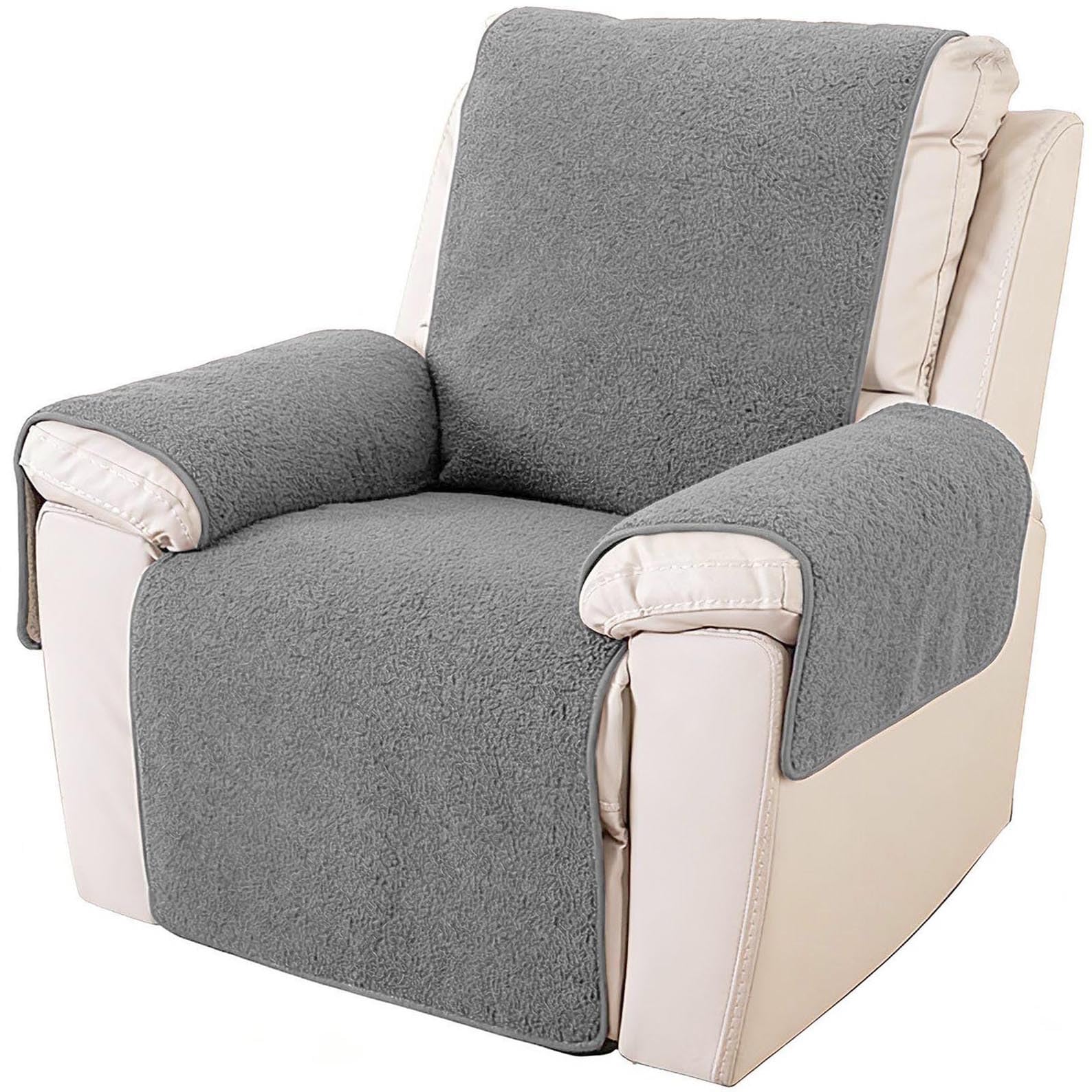 Armlehnenbezüge Für Sessel Kopfstützenschutz Überzug Für Liegesessel Sofa Kopfschutz Couch Armbezug Sesselbezüge Groß Stuhl Gartenstühle Ohrensessel Relaxsessel(Hellgrau,76 * 231 cm)