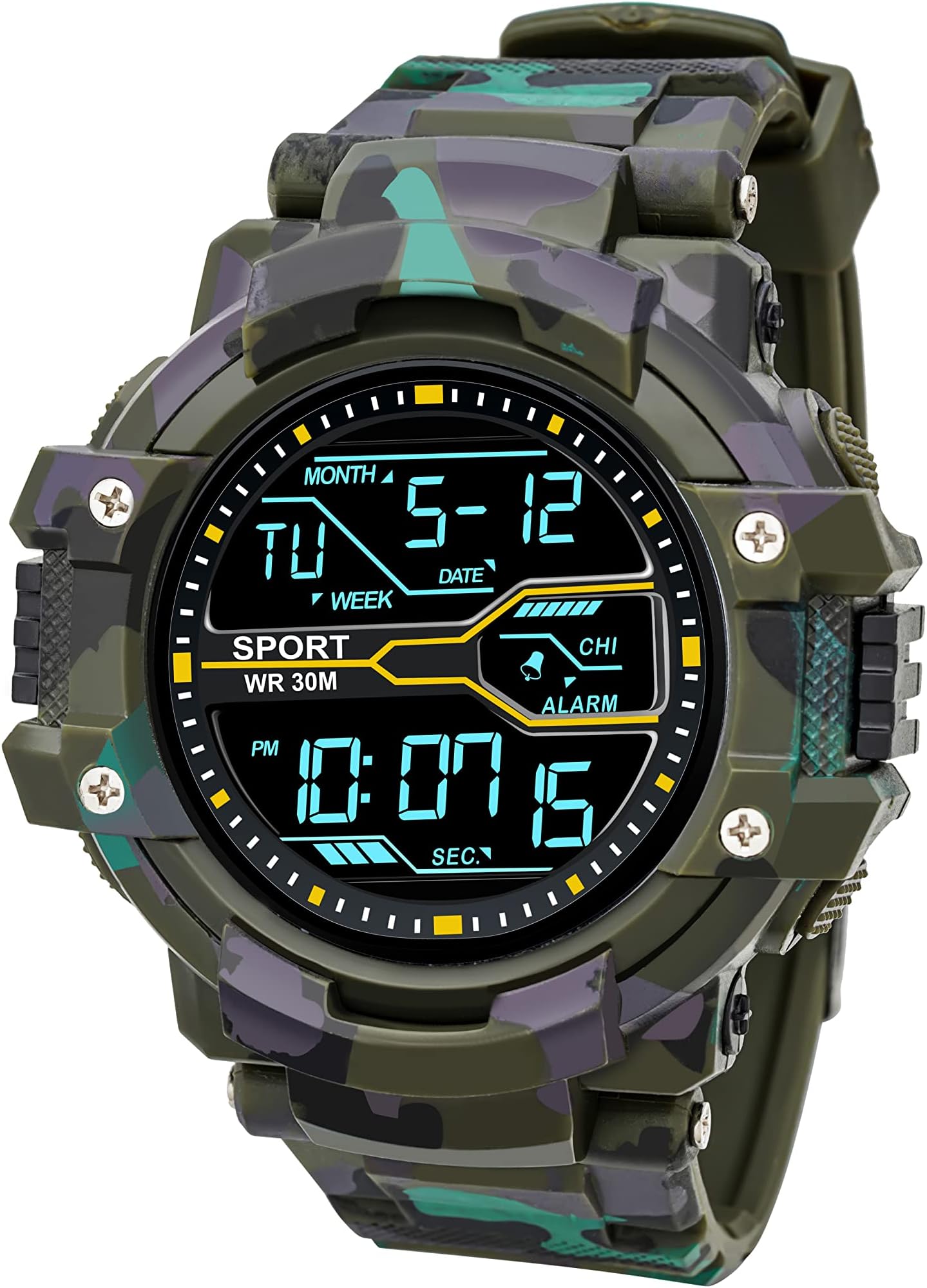 Multi Functional Sports Digital Dial Men's Watch