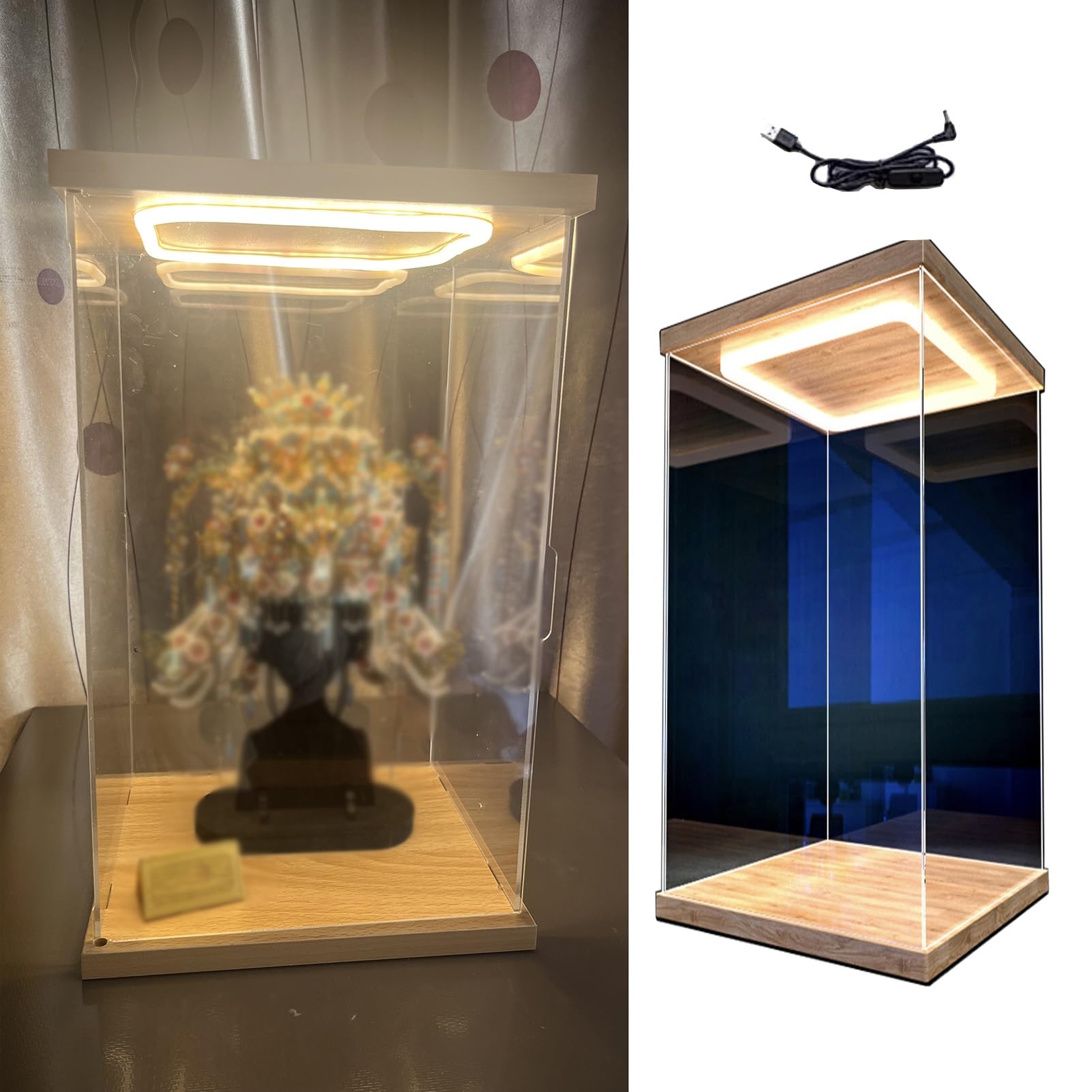 Acryl Vitrinekast Acryl Vitrine met Meerdere Figuren, Lang, 10