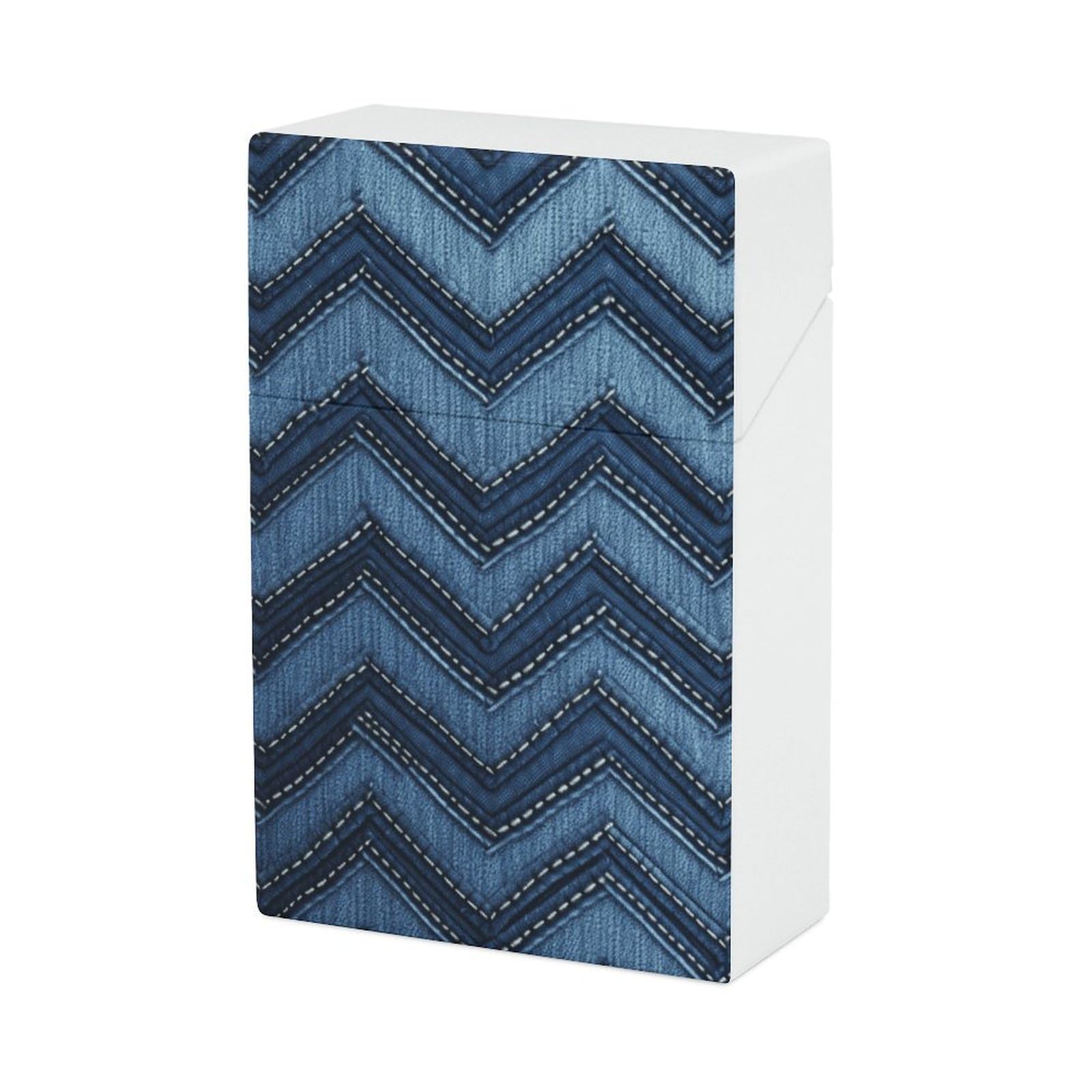 Amazon.com: Stylish Cigarette Case Gradient Blue Denim Cigarette Box Extra  Slim Cigarette Case : Health & Household