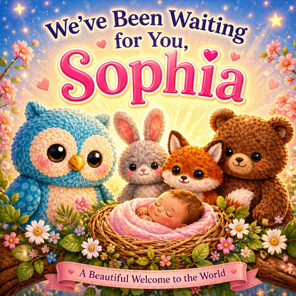 We’ve Been Waiting for You, Sophia: A Personalized Welcome Home Book for a New Baby (Three Hearts Personalized Book Series (SOPHIA))