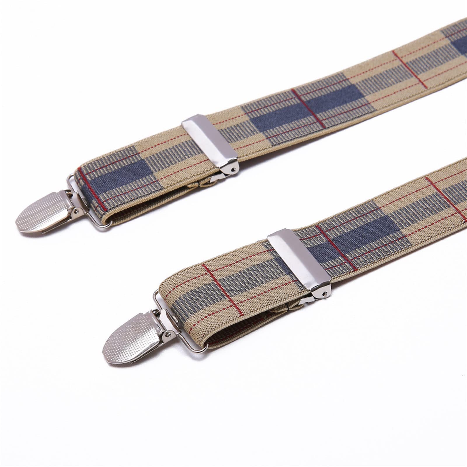 Pantalons Bretelles Homme Braces for hommes avec des clips métalliques très forts larges de 3,5 cm pour Les Vêtements Professionnels et Décontractés