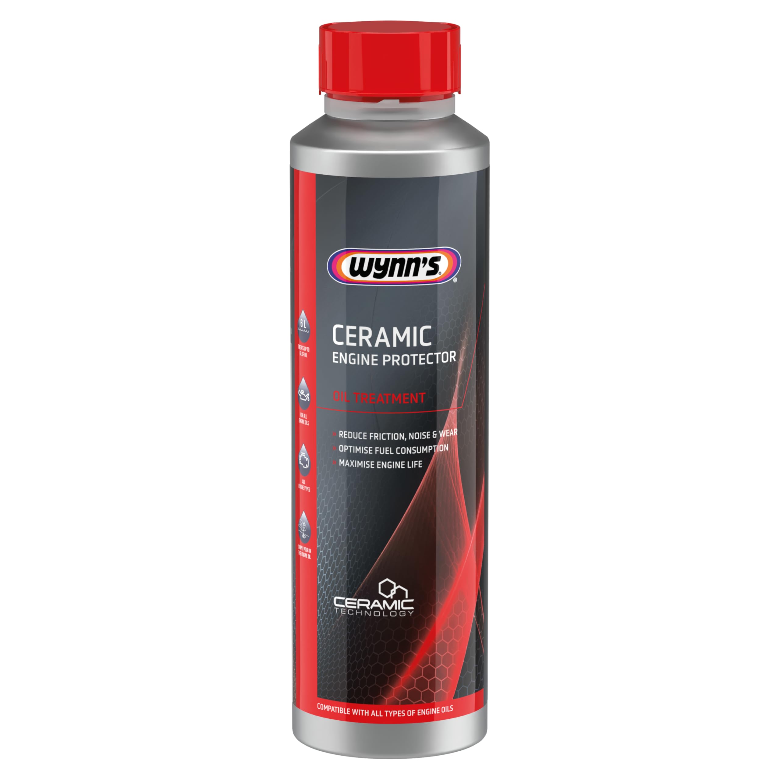 Wynn's Ceramic Engine Protect Treatment 325ml Engines Oil Additive Wet Belt Safe