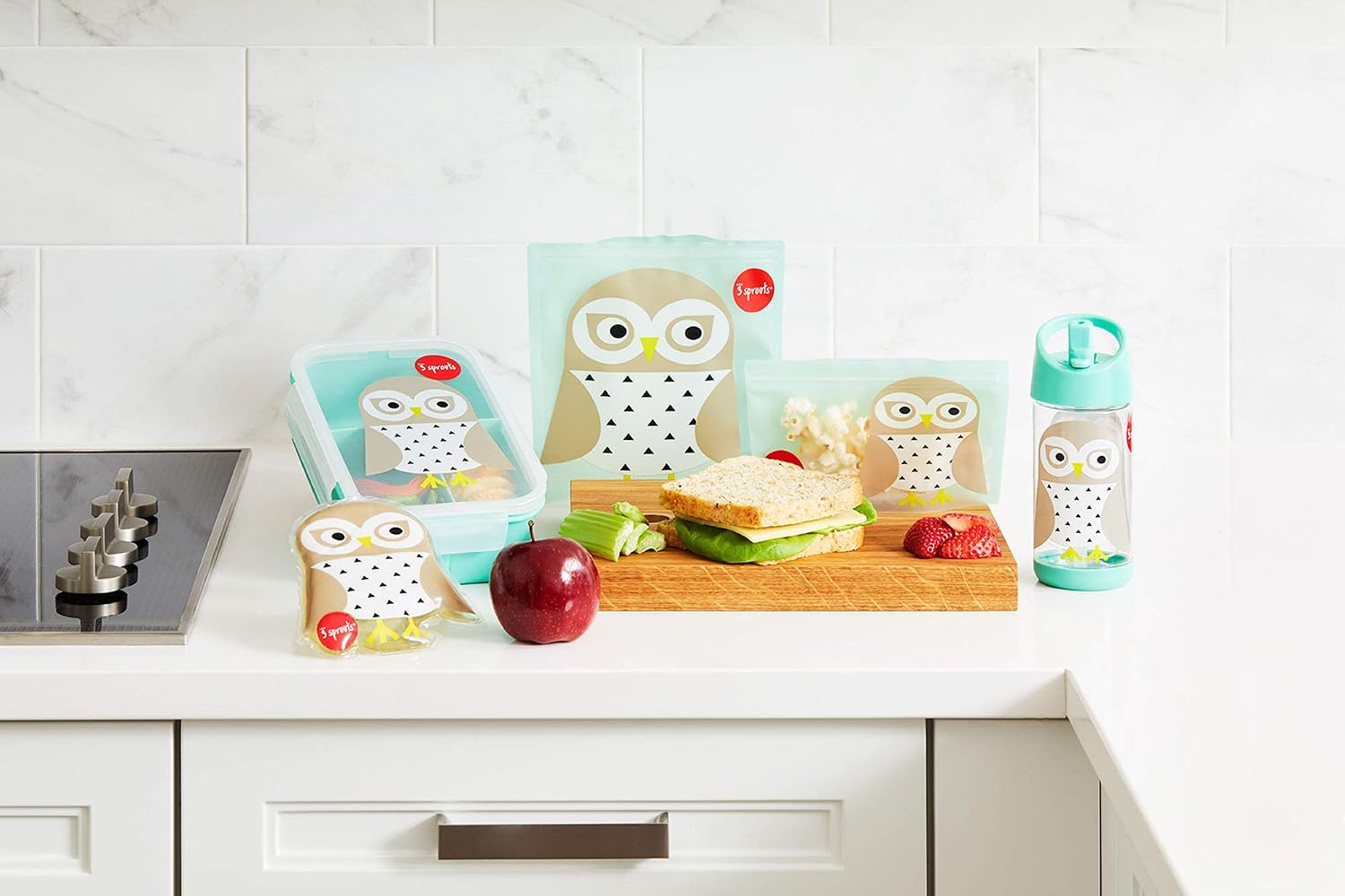 3 Sprouts Ice Pack – Small Reusable Lunch Bag Cooler Ice Pack Kids Accessories