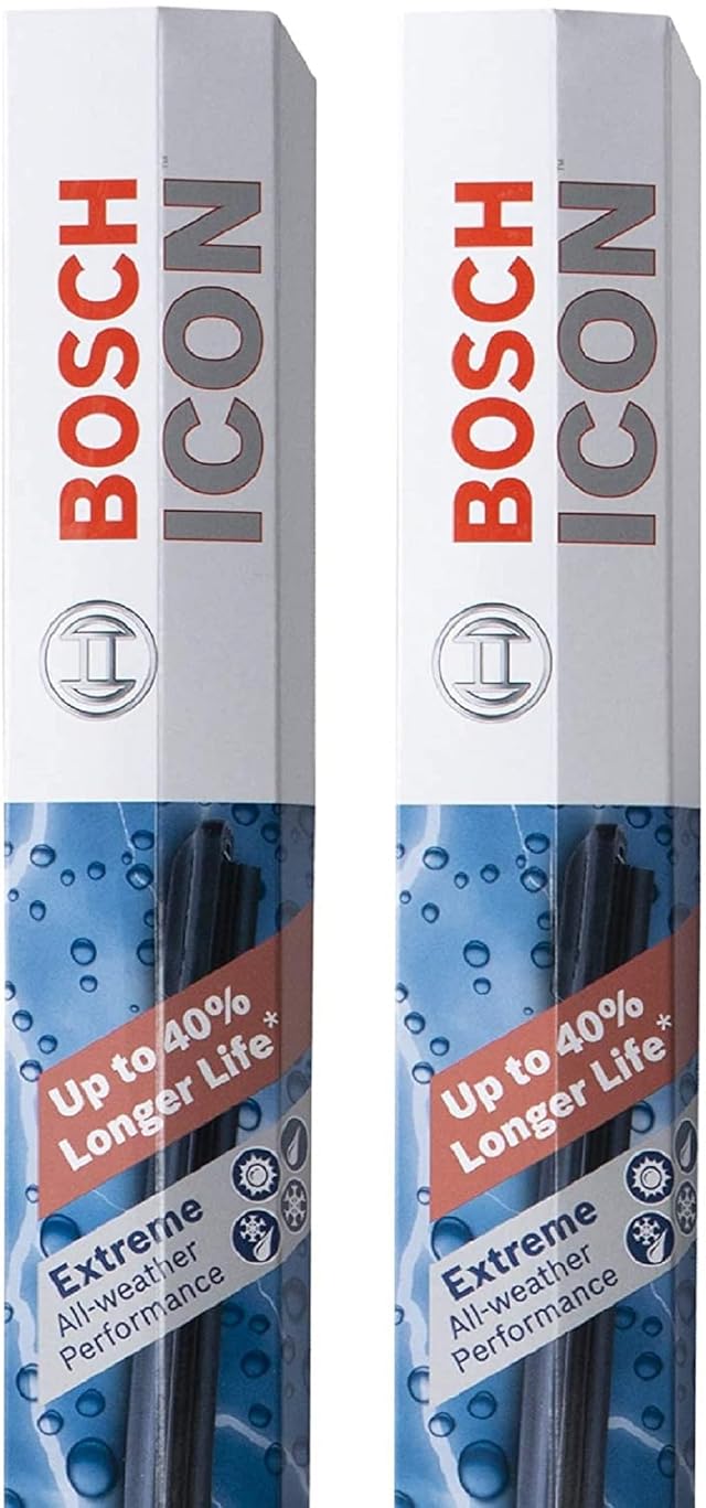 BOSCH 22A22B ICON Beam Wiper Blades - Driver and Passenger Side - Set of 2 Blades 22A 22B