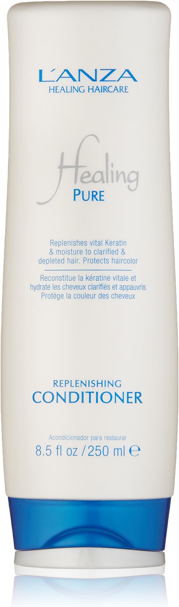 L’ANZA Healing Pure Replenishing Conditioner for Dry, Weak, and Damaged Hair, Adds Optimal Hydration and Replenishes vital Keratin Protein, Protects Hair Color with Paraben-free Formula (8.5 Fl Oz)