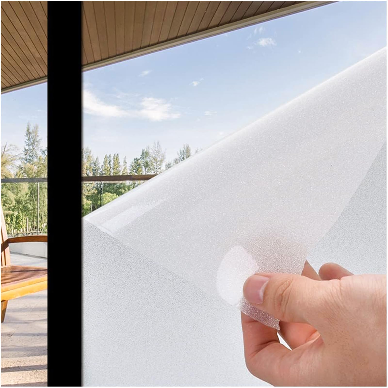 Amazon.com: Coavas Window Privacy Film Frosted Window Glass Film Non ...