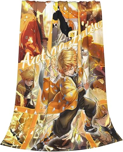 Miniatura 2 de Manta para fanáticos del anime Slayer para todas las estaciones, manta suave y acogedora para sofá y sillón, 40 x 50 pulgadas