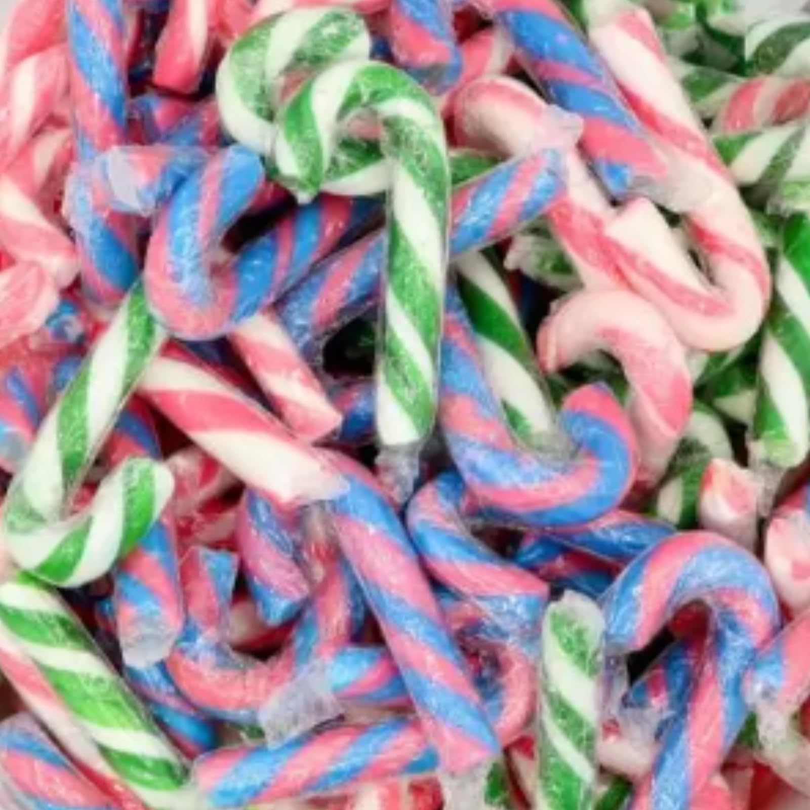 Mixed Mini Candy Canes 30pcs - Bubblegum and Mixed Fruit Flavours - Individually Wrapped Ideal for Birthday Gifts, Christmas Gifts, Easter Gift Bag Fillers