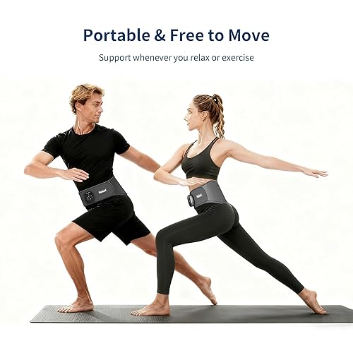 Miniatura 8 de Nobol PhysioBelt Soporte de espalda para dolor de espalda, ciática, escoliosis, hernia de disco ajustable, soporte lumbar con almohadilla lumbar