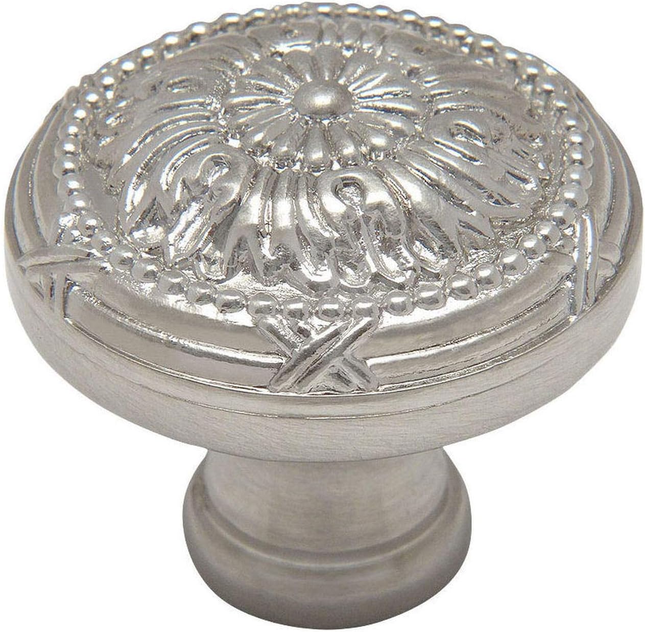 Cosmas 25 Pack 9460SN Satin Nickel Cabinet Hardware Round Knob - 1-1/4" Diameter