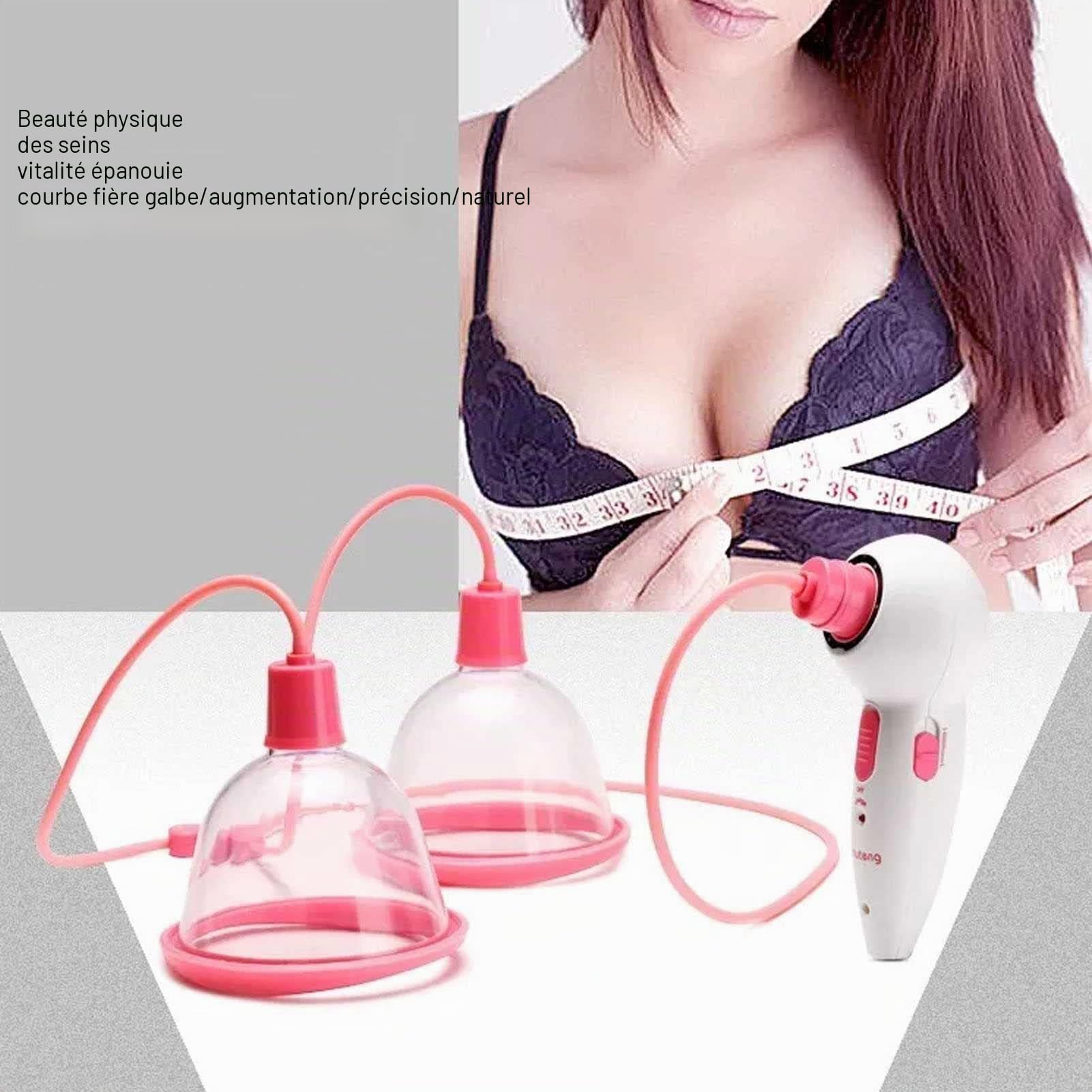 Masseur électrique de poitrine, agrandissement des mamelons, masseur à double tasse, pour favoriser le développement des seins, appareil de soins mammaires à domicile, empêche l'affaissement et le d