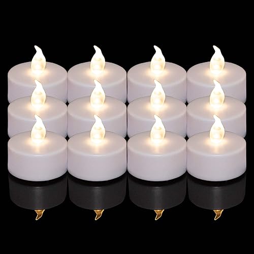Luces LED de té que funcionan con pilas paquete de 100 velas LED sin llama parpadeantes brillantes de larga duración de más de 200 horas de vela