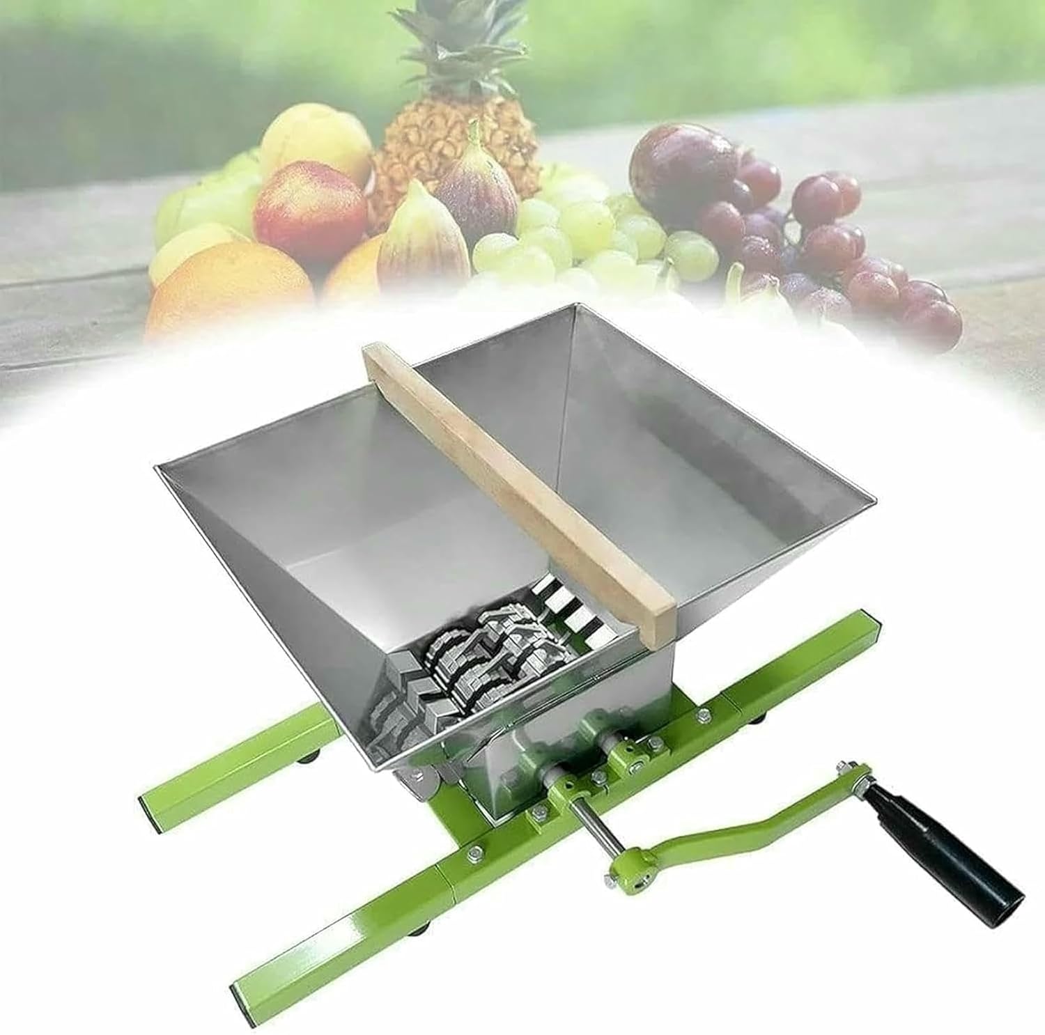 Electric Fruit Press Grape Extractor, Large Wine and Cider Press, Berry Grinder for Efficient Juice Extraction-