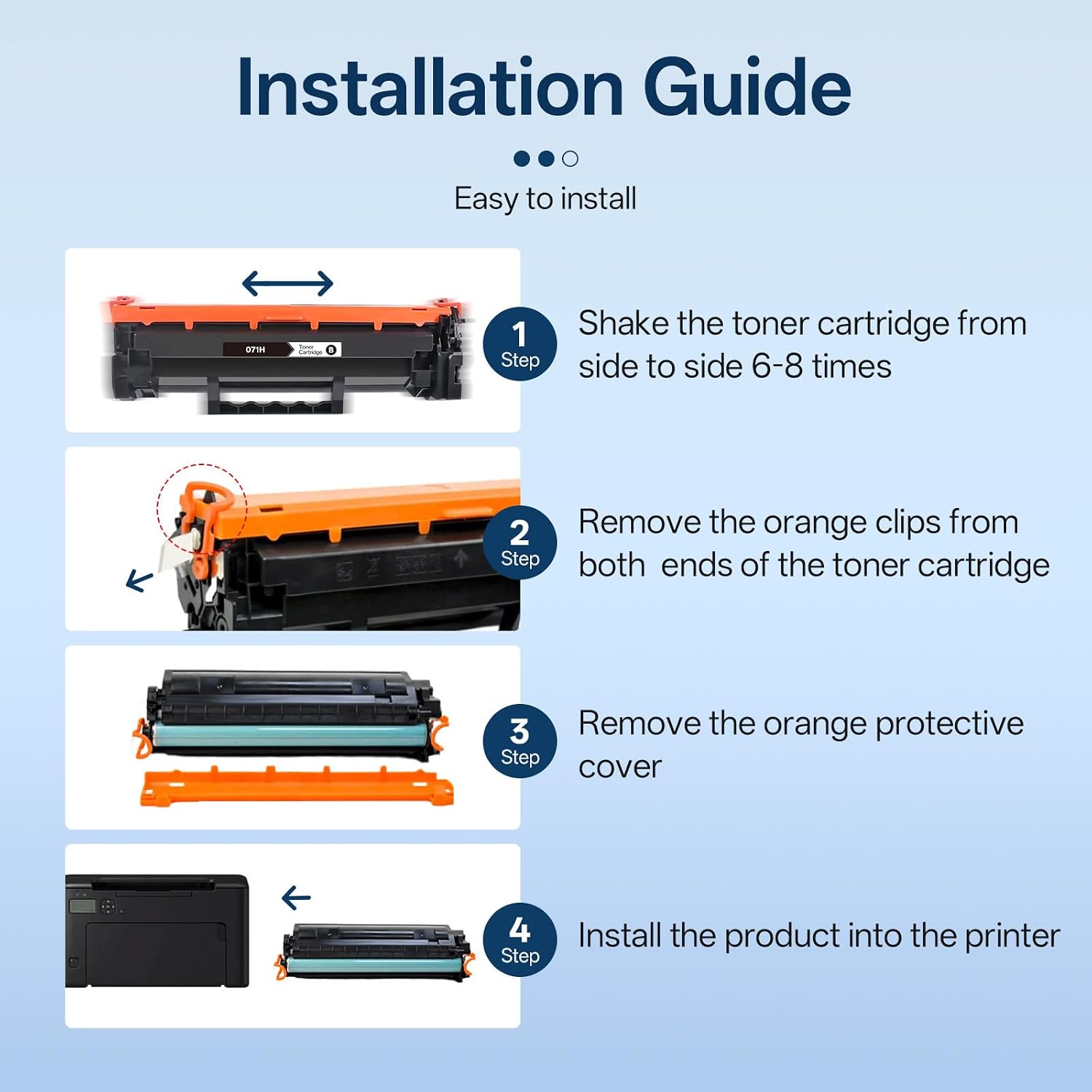 071H CRG 071 Toner Cartridge: Replacement for Canon CRG071H image 5