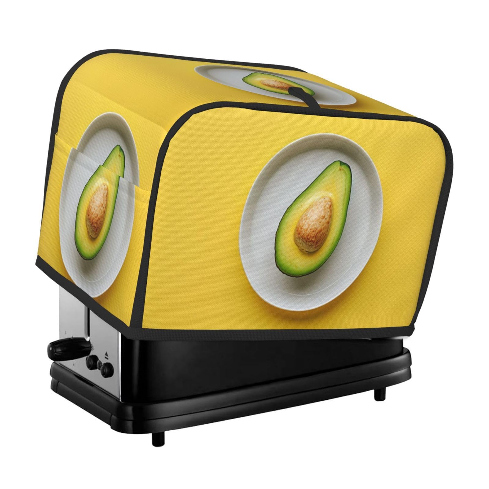 One Half Of An Avocado Toaster Cover 2 Slice Toaster Covers A Large Round White Dish Bread Maker Cover Kitchen Small Appliance Covers Kitchen Accessories