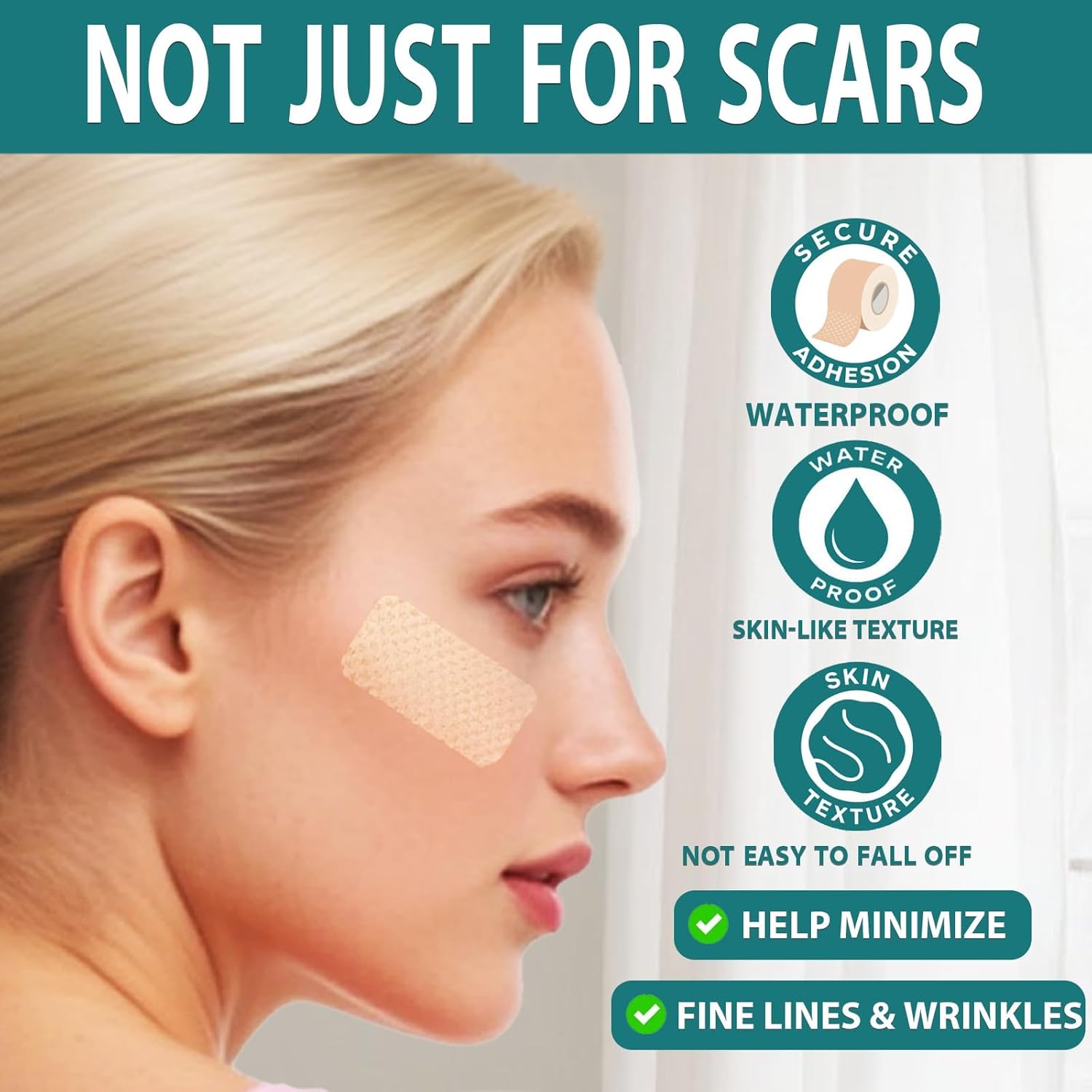 Silicone Scar Sheets,Silicone Scar Tape For Surgical Scars,Silicone Scar Removal Strips For Surgical,C-Section,Tummy Tuck, Keloid Scars Bump Removal (1.6"X 59" Roll-1.5M) - Image 5