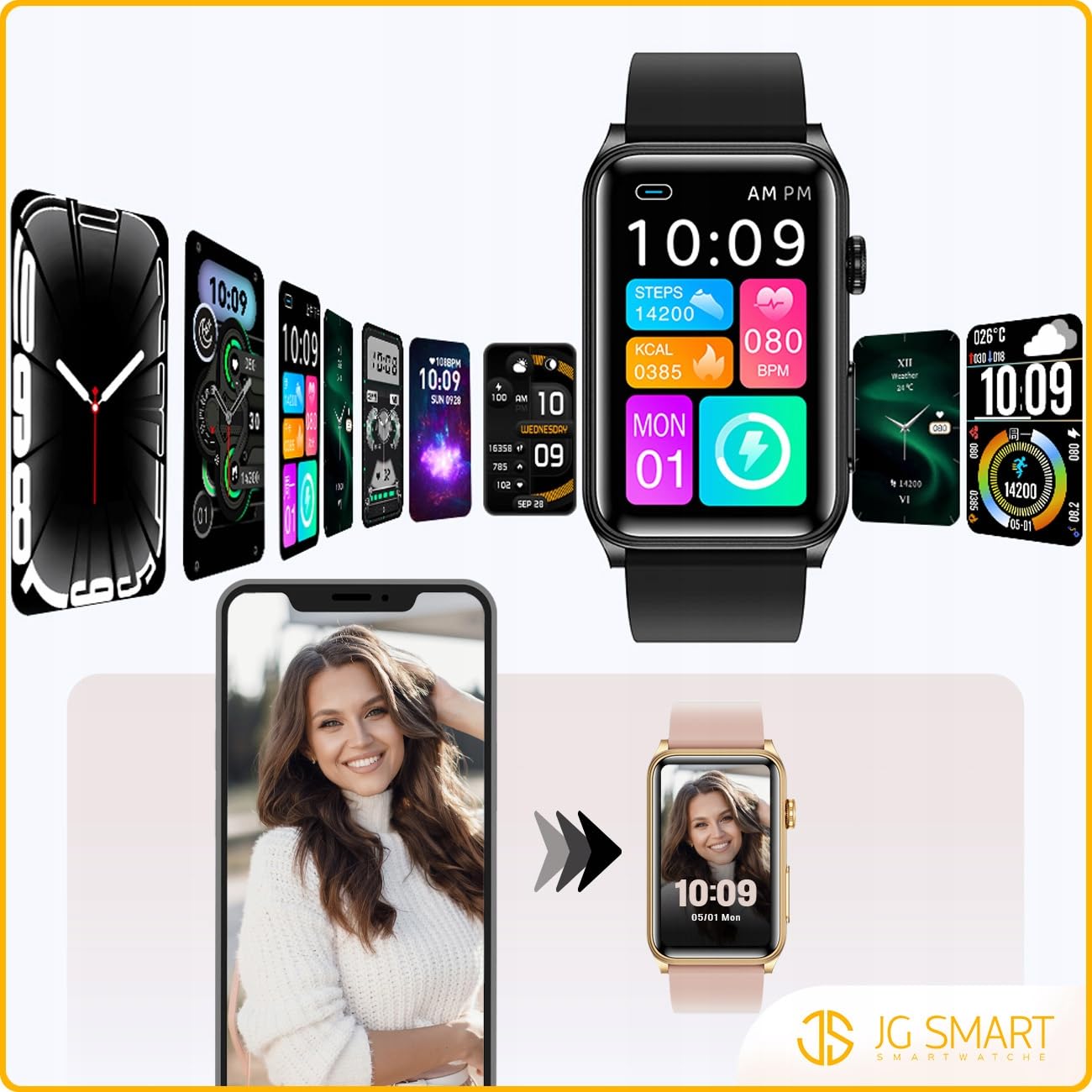 SMARTWATCH ZEGAREK EKG HRV GLUKOZA CIŚNIENIE TEMPERTATURA BMI PULS MENU PL
