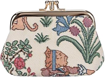 محفظة عملات معدنية لطيفة ورائعة بجيبين من Signare Tapestry للنساء بتصميم زهور