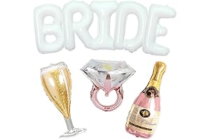 40 Inch White Letter Bride Balloons Banner with Bachelorette Party Kit