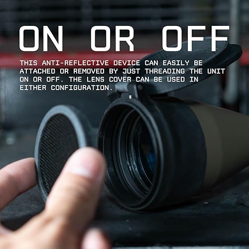 Vista 11 de Monstrum Tapa de lente de alcance abatible con dispositivo anti reflexión de panal